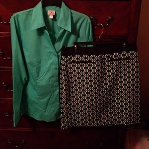 Blouse and skirt